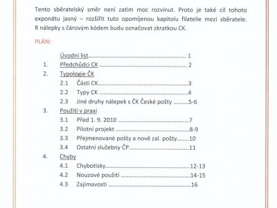 R-NÁLEPKY S ČÁROVÝM KÓDEM ČESKÉ POŠTY