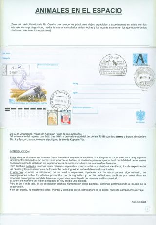 ZVÍŘATA VE VESMÍRU – list 1
