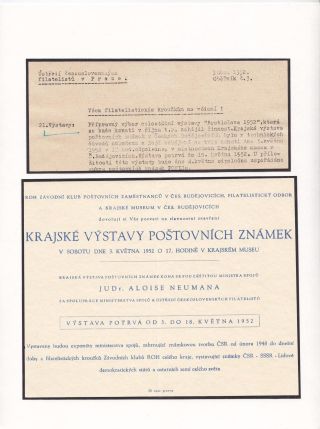 JIHOČESKÉ FILATELISTICKÉ VÝSTAVY – list 16