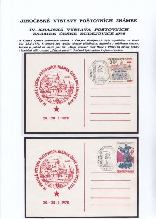 JIHOČESKÉ FILATELISTICKÉ VÝSTAVY – list 66