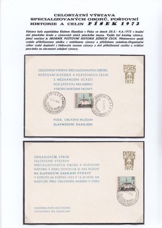 JIHOČESKÉ FILATELISTICKÉ VÝSTAVY – list 107