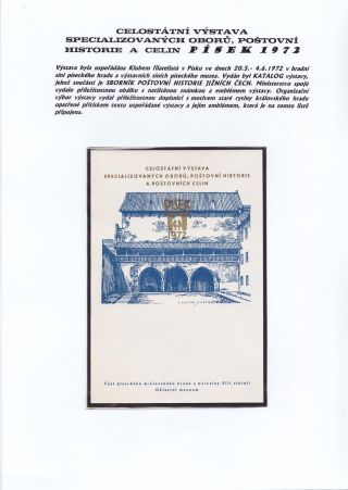 JIHOČESKÉ FILATELISTICKÉ VÝSTAVY – list 109