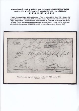 JIHOČESKÉ FILATELISTICKÉ VÝSTAVY – list 117