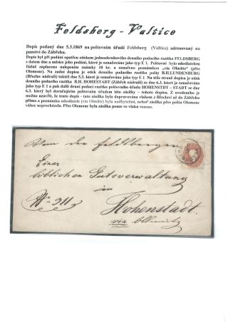 POŠTOVNÍ HISTORIE VALTICKA – list 14