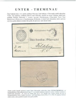 POŠTOVNÍ HISTORIE VALTICKA – list 25