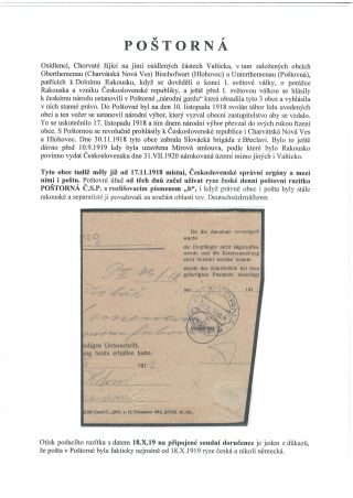 POŠTOVNÍ HISTORIE VALTICKA – list 26