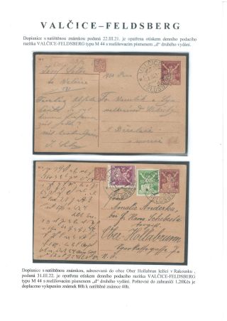 POŠTOVNÍ HISTORIE VALTICKA – list 35