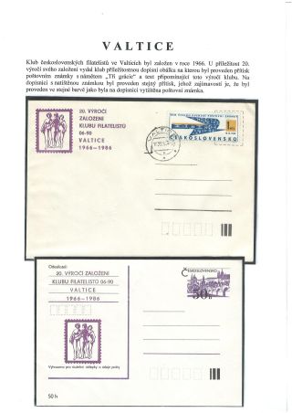 POŠTOVNÍ HISTORIE VALTICKA – list 48