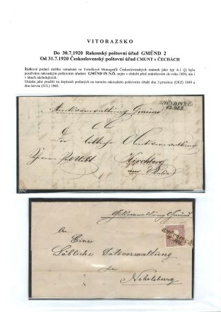 POŠTOVNÍ HISTORIE VITORAZSKA – list 6
