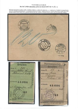 POŠTOVNÍ HISTORIE VITORAZSKA – list 9