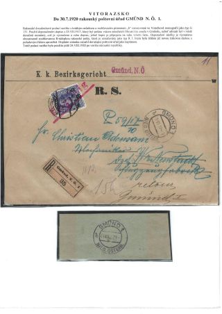 POŠTOVNÍ HISTORIE VITORAZSKA – list 11
