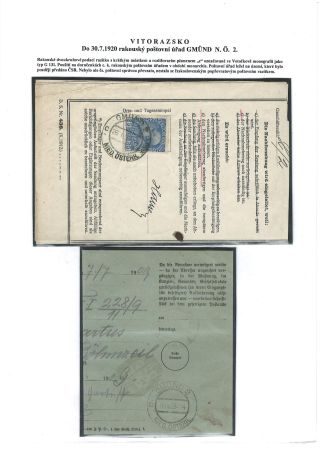 POŠTOVNÍ HISTORIE VITORAZSKA – list 12