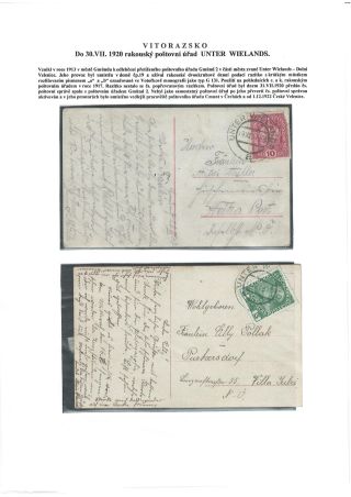 POŠTOVNÍ HISTORIE VITORAZSKA – list 15
