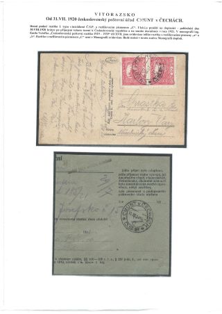 POSTGESCHICHTE VON VITORAZ (WEITRAER GEBIET) – Blatt 18