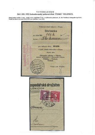 POSTGESCHICHTE VON VITORAZ (WEITRAER GEBIET) – Blatt 24