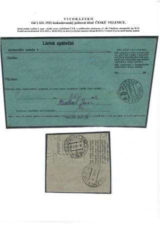 POSTGESCHICHTE VON VITORAZ (WEITRAER GEBIET) – Blatt 26
