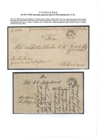 POSTGESCHICHTE VON VITORAZ (WEITRAER GEBIET) – Blatt 45