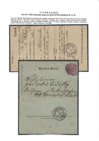 POSTGESCHICHTE VON VITORAZ (WEITRAER GEBIET) – Blatt 48
