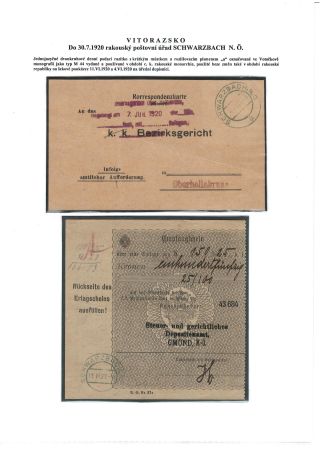 POSTGESCHICHTE VON VITORAZ (WEITRAER GEBIET) – Blatt 49