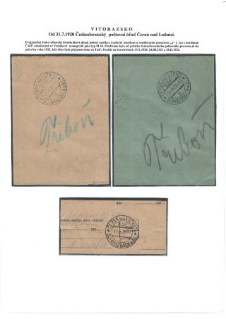 POSTGESCHICHTE VON VITORAZ (WEITRAER GEBIET) – Blatt 52