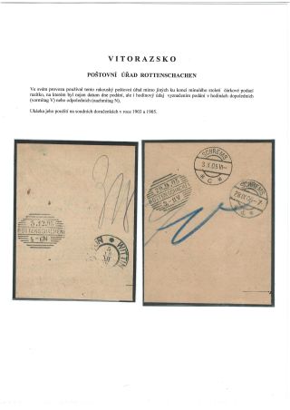 POSTGESCHICHTE VON VITORAZ (WEITRAER GEBIET) – Blatt 60