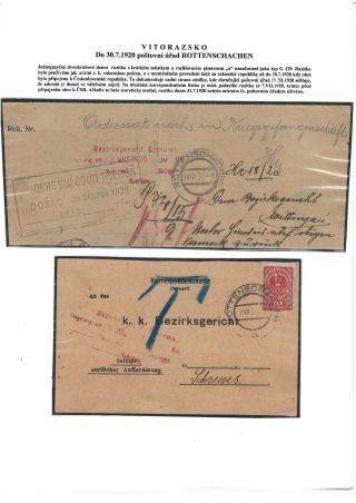 POSTGESCHICHTE VON VITORAZ (WEITRAER GEBIET) – Blatt 63