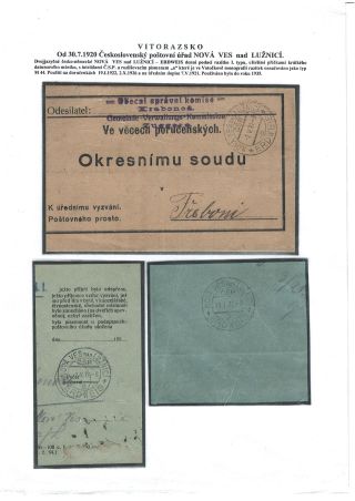 POSTGESCHICHTE VON VITORAZ (WEITRAER GEBIET) – Blatt 72