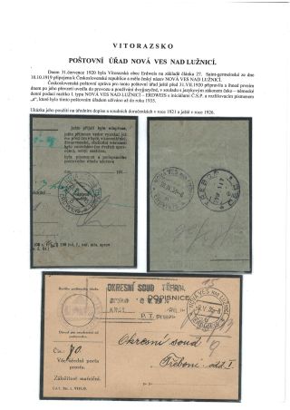 POSTGESCHICHTE VON VITORAZ (WEITRAER GEBIET) – Blatt 76