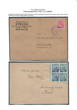 POSTGESCHICHTE VON VITORAZ (WEITRAER GEBIET) – Blatt 77