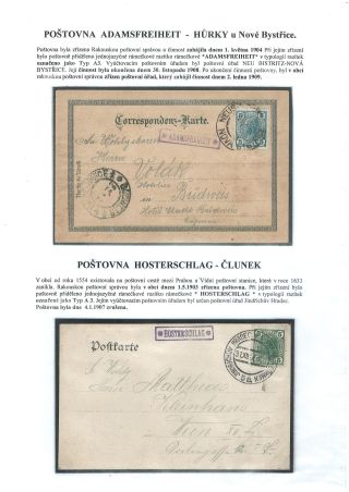 RAKOUSKÉ A ČESKOSLOVENSKÉ POŠTOVNY NA OKRESE JINDŘICHŮV HRADEC – list 4