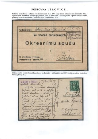 RAKOUSKÉ A ČESKOSLOVENSKÉ POŠTOVNY NA OKRESE JINDŘICHŮV HRADEC – list 5