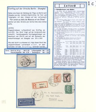 ČÍNA - LETECKÁ POŠTA 1931-1941 PROSTŘEDNICTVÍM EURASIA AVIATION CORP. – list 22