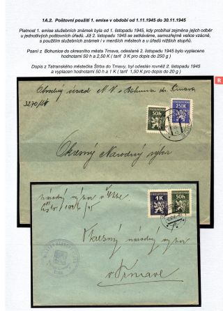 USAGE OF OFFICIAL STAMPS IN SLOVAKIA – sheet 6