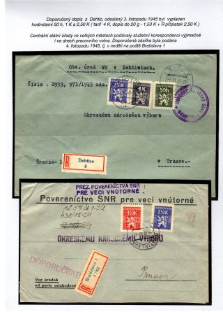 USAGE OF OFFICIAL STAMPS IN SLOVAKIA – sheet 7