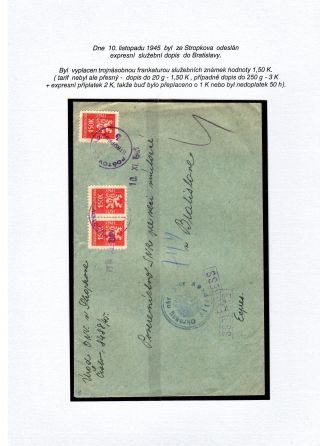 USAGE OF OFFICIAL STAMPS IN SLOVAKIA – sheet 8
