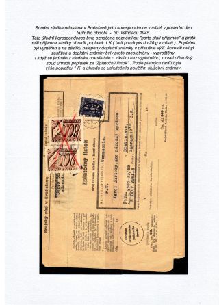 USAGE OF OFFICIAL STAMPS IN SLOVAKIA – sheet 9