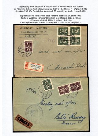 USAGE OF OFFICIAL STAMPS IN SLOVAKIA – sheet 11