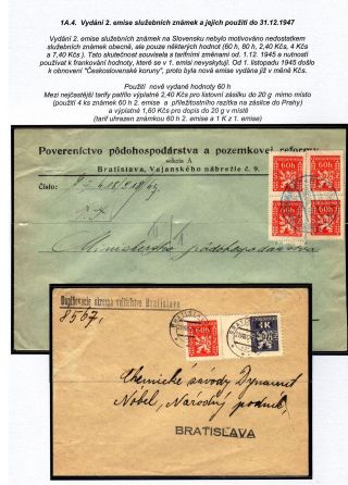 USAGE OF OFFICIAL STAMPS IN SLOVAKIA – sheet 15