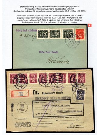 VERWENDUNG DER DIENSTMARKEN IN DER SLOWAKEI – Blatt 33