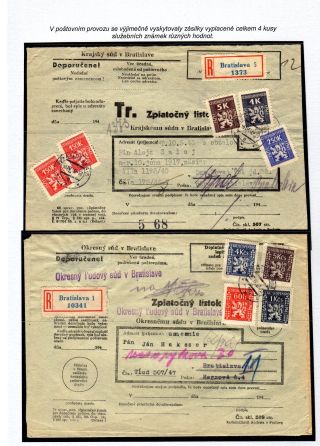 VERWENDUNG DER DIENSTMARKEN IN DER SLOWAKEI – Blatt 37