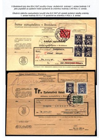 VERWENDUNG DER DIENSTMARKEN IN DER SLOWAKEI – Blatt 39