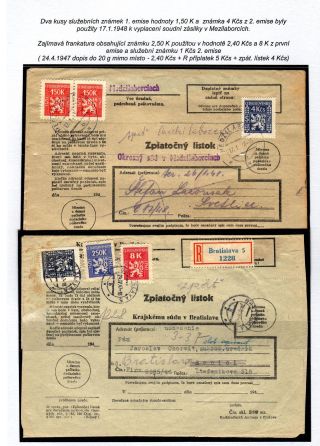 VERWENDUNG DER DIENSTMARKEN IN DER SLOWAKEI – Blatt 41