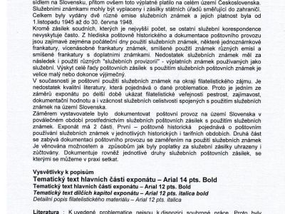 POUŽITÍ SLUŽEBNÍCH ZNÁMEK NA SLOVENSKU
