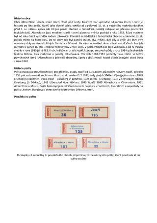 CZECH LANDS - POST OFFICES DISAPPEARED FROM MAPS – sheet 6