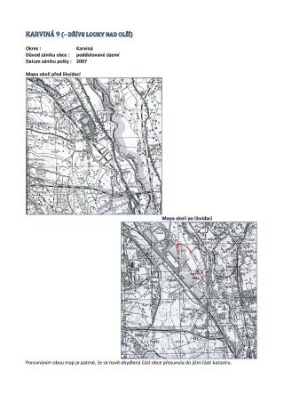 TSCHECHISCHE LÄNDER - POSTÄMTER VERSCHWUNDENE AUS DEN KARTEN – Blatt 117
