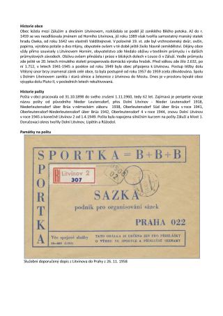 TSCHECHISCHE LÄNDER - POSTÄMTER VERSCHWUNDENE AUS DEN KARTEN – Blatt 154