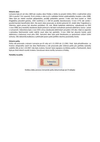 TSCHECHISCHE LÄNDER - POSTÄMTER VERSCHWUNDENE AUS DEN KARTEN – Blatt 158