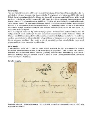 CZECH LANDS - POST OFFICES DISAPPEARED FROM MAPS – sheet 178