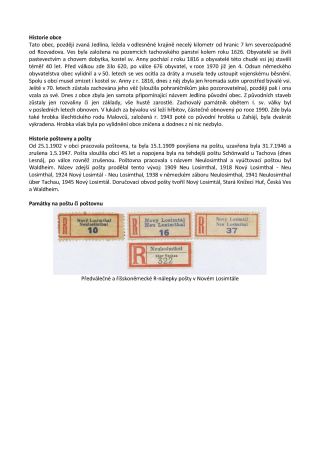 CZECH LANDS - POST OFFICES DISAPPEARED FROM MAPS – sheet 184