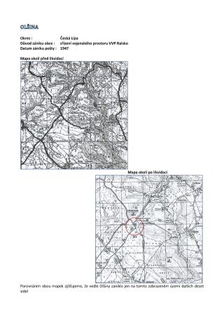 CZECH LANDS - POST OFFICES DISAPPEARED FROM MAPS – sheet 185